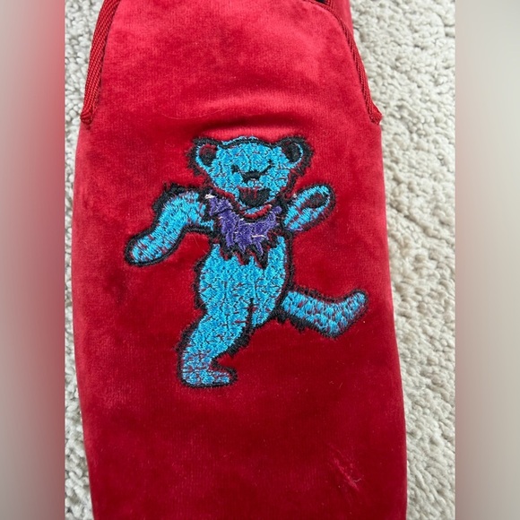 May Anthony Mens Red Velvet‎ Deadhead Grateful Dead Marching Bears Sz 13 main image 6